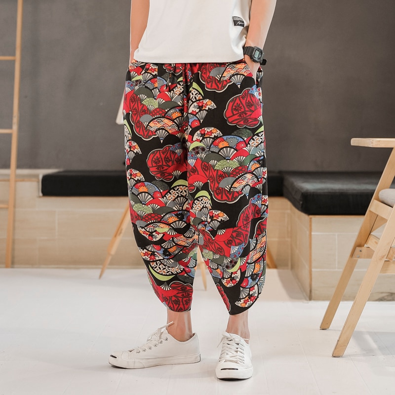 Pantalones de chándal japoneses para hombre, panta – Grandado